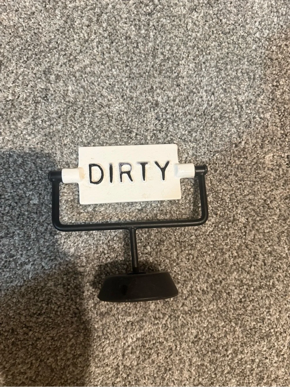 Hearth & Hand Black and Cream 'CLEAN/DIRTY’ Tabletop Marker